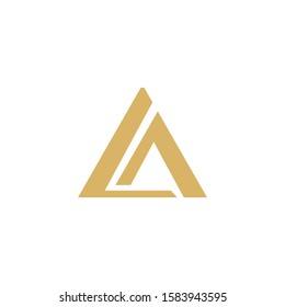 initial la logo luxury premium icon