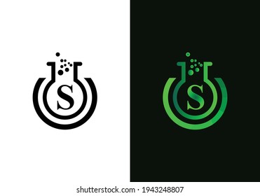 Initial Laboratory with Letter S Creative Modern Business Typography Vector Template.