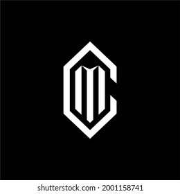 Initial Latter CM MC Luxury Logo