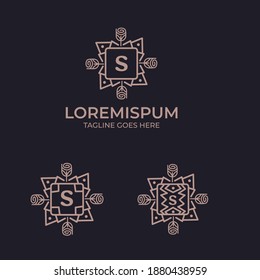 Plantilla inicial de diseño del logotipo de Latter S, Vintage. Plantilla de logotipo de lujo en vectores para restaurante, realeza, Boutique, Cafe, Hotel, Heraldic, Joyería, Moda y otras ilustraciones vectoriales