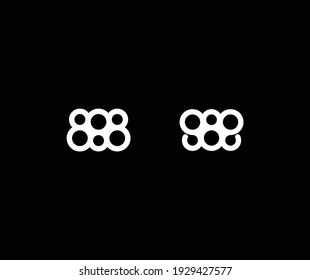 Initial latter SB logo design template. SB, BS ,S ,B, 888 Abstract Letters Logo
