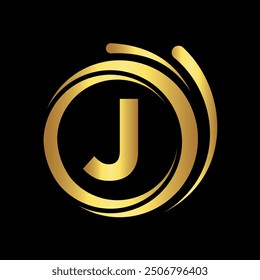 Initial laundry Logo combine with letter J vector template