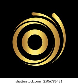 Initial laundry Logo combine with letter O vector template