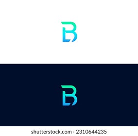 Initial LB, B, BL Letter logo vector template design. Simple Linked Letter BL, LB, B Logo design.