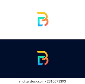 Initial LB, BL Letter logo vector template design. Simple Linked Letter BL, LB Logo design.