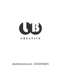 Marca de idea de moda de etiqueta creativa de la compañía LB inicial