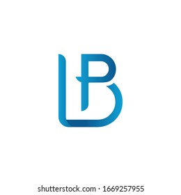 Letra LB inicial Plantilla vectorial de diseño de logotipo empresarial. Diseño del logotipo de carta abstracta LB