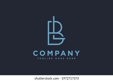 initial LB letter logo design vector illustration. letter LB suitable for business and consulting logos