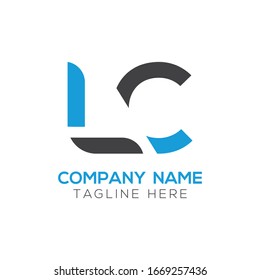 Letra inicial LC Plantilla vectorial de diseño de logotipo empresarial. Diseño del logotipo LC de la carta abstracta