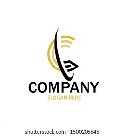 Initial LC Logo monogram design template.