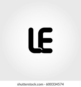 initial le black business logo