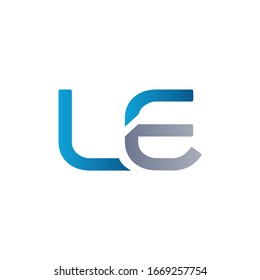 Initial LE letter Business Logo Design vector Template. Abstract Letter LE logo Design