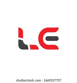 Initial LE letter Business Logo Design vector Template. Abstract Letter LE logo Design
