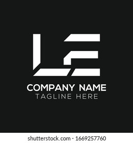 Initial LE letter Business Logo Design vector Template. Abstract Letter LE logo Design