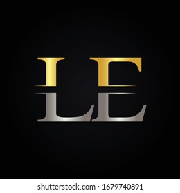 Initial LE letter Logo Design vector Template. Abstract Letter LE logo Design
