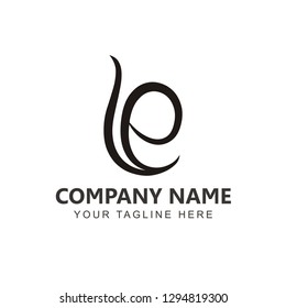 Initial LE logo design