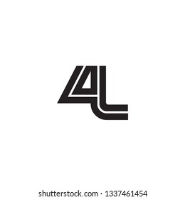 Initial Letter 4L Linked Design Logo Template