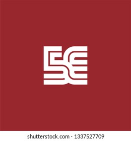 Initial Letter 5E SE Linked Design Logo Template