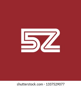 Initial Letter 5Z sz Linked Design Logo Template