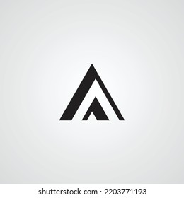 Initial letter A, AA modern monogram and elegant logo design, premium logo on luxury background