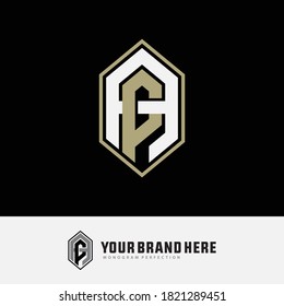 Überlappende Anfangsbuchstaben A, P, AP oder PA, Verriegelung, Monogramm-Logo, weiß und cremefarben auf schwarzem Hintergrund