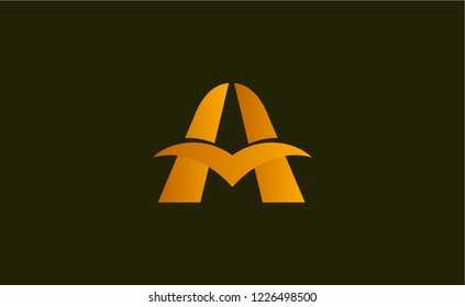 Initial letter A. Suitable For Infographics , Company Logo, Print, Digital, Icon, Apps, print T-Shirts and Other