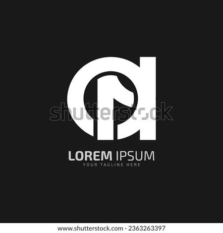 initial letter A1 or 1A minimal abstract and lineart logo icon