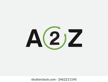 Initial Letter A2Z Logo Design Vector Template. Abstract Letter A2Z Linked Logo