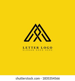 Logo de la carta inicial AA para marca de negocios. 100% único y editable.