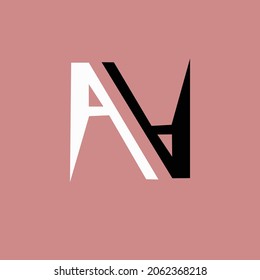letra inicial Diseño del logotipo AA