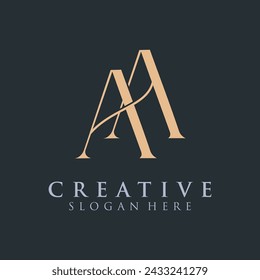 Initial Letter AA, Logo Design vector Template Illustration Creative Abstract 