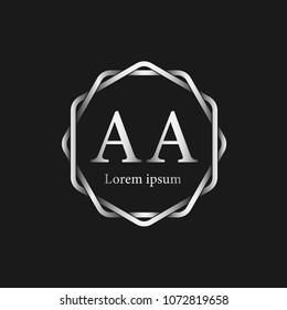 Initial Letter AA Logo Template