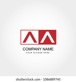 Initial Letter AA Logo Template