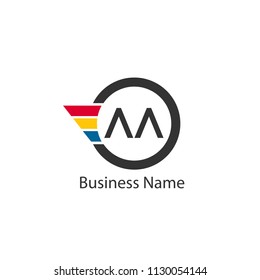 Initial Letter AA Logo Template Design