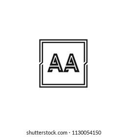 Initial Letter AA Logo Template Design
