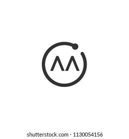 Initial Letter AA Logo Template Design