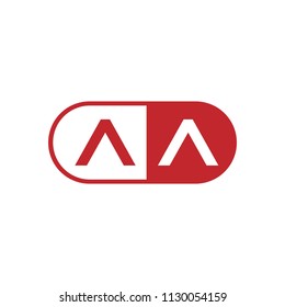 Initial Letter AA Logo Template Design