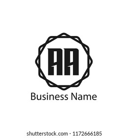 Initial Letter AA Logo Template Design
