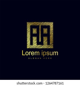 Initial Letter AA Logo Template Vector Design