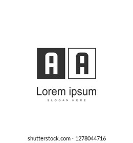 Initial Letter AA Logo Template Vector Design