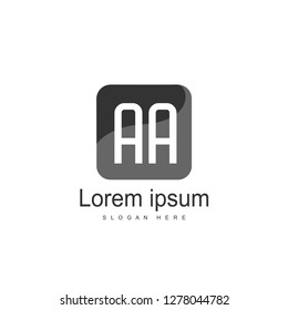 Initial Letter AA Logo Template Vector Design