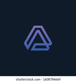 Initial letter AA minimalist art logo. creative minimal logo icon design  with letter A A. elegant Logo template vector creative business. - VECTOR
