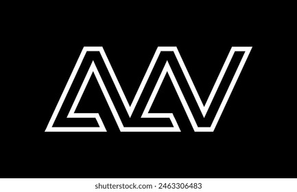 Initial Letter AAV Logo Design. AAV Logo Design. Creative And Modern AAV logo.