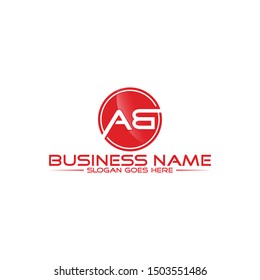 Initial Letter AB A B Business Logo Design with Gradient RED Color. Branding Logo Design