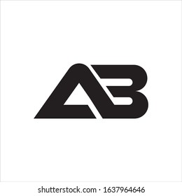 Initial letter ab or ba logo design template