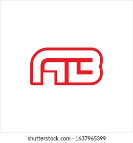 Initial letter ab or ba logo vector design templates