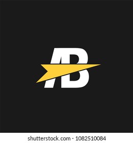Initial Letter AB Logo Design