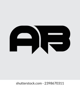 Initial letter AB logo design creative modern symbol icon monogram