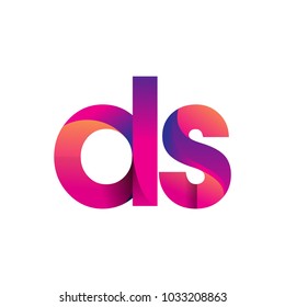 Initial Letter AB Logo Lowercase, magenta and orange, Modern and Simple Logo Design.