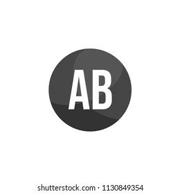 Initial Letter AB Logo Template Design